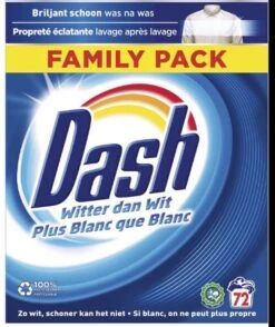 Dash Waspoeder Original Wit - Wasmiddel - 72 Wasbeurten - Voordeelverpakking -Winkel Voor Schoonmaakartikelen 1007x1200