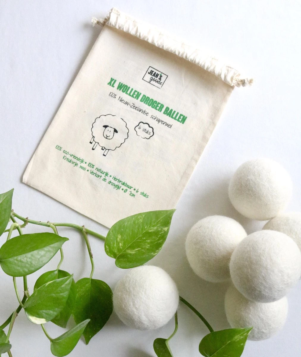 Jean's goods drogerballen - droogballen - wasdrogerballen - wasdroger ballen - wasbol - wasbollen - wasballen - energiebesparende producten - energiebesparend - duurzaam cadeau - RWS wol - zero waste - wasverzachter - beige - 6 stuks Jean's Goods Drogerballen - Droogballen - Wasdrogerballen - Wasdroger Ballen - Wasbol - Wasbollen - Wasballen - Energiebesparende Producten - Energiebesparend - Duurzaam Cadeau - RWS Wol - Zero Waste - Wasverzachter - Beige - 6 Stuks -Winkel Voor Schoonmaakartikelen