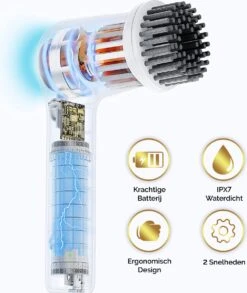 MostEssential Premium Elektrische Schoonmaakborstel 2023 Model – Elektrische Schrobber - Schrobborstel - Poetsmachine – Voor Badkamer Of Keuken - Inclusief 4 Borstelkoppen -Winkel Voor Schoonmaakartikelen 1013x1200 1
