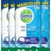Dettol - Power & Fresh - Schoonmaakdoekjes - Oceaanfris - 4 X 80 Doekjes -Winkel Voor Schoonmaakartikelen 1015x1200