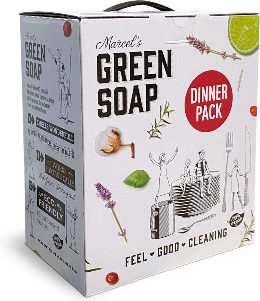 Marcel's Green Soap Dinner Pack - 1 x 1 box Marcel's Green Soap Dinner Pack - 1 X 1 Box -Winkel Voor Schoonmaakartikelen