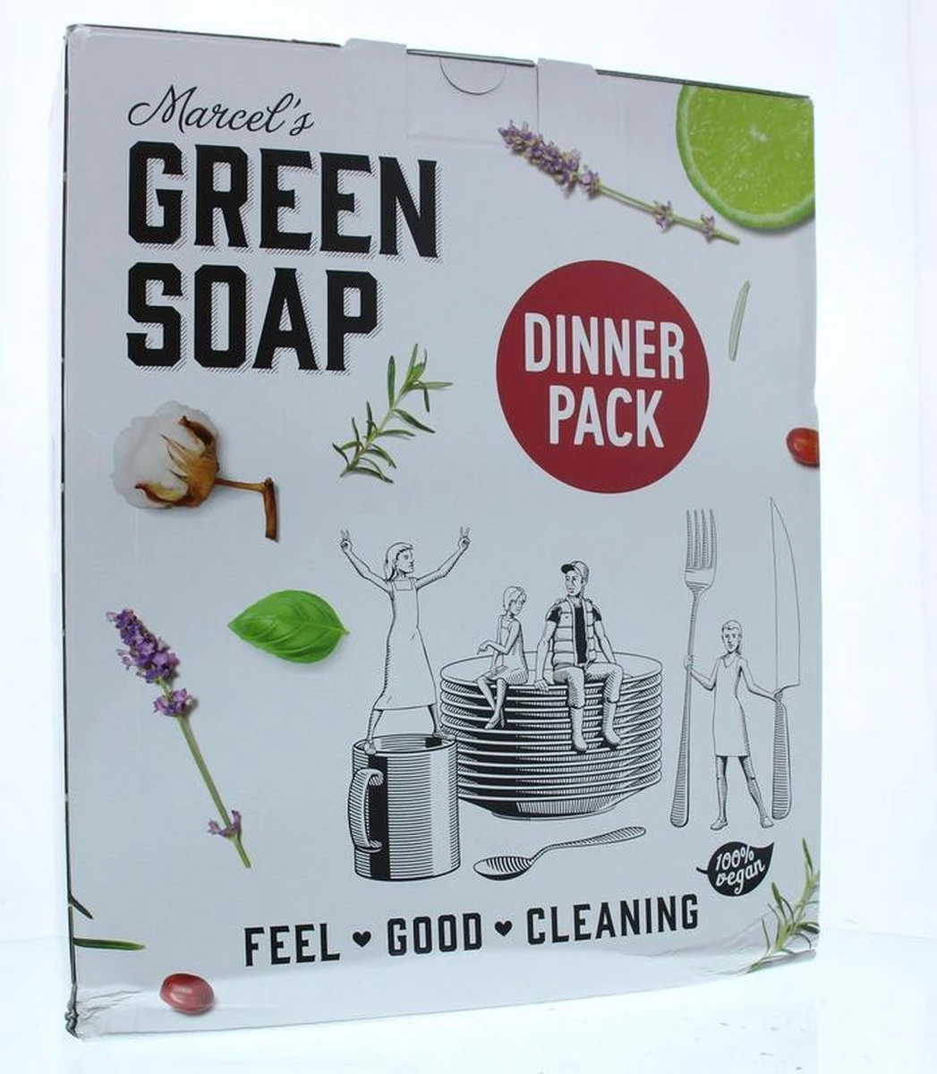 Marcel's Green Soap Dinner Pack - 1 x 1 box Marcel's Green Soap Dinner Pack - 1 X 1 Box -Winkel Voor Schoonmaakartikelen 1047x1200 2