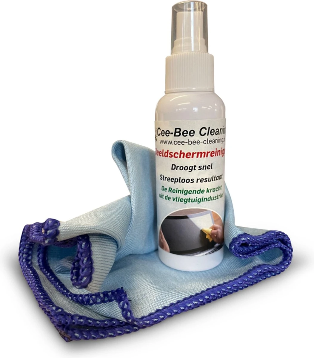 Beeldschermreiniger met glasdoek | Droogt snel en streeploos | Sprayflacon 100ml Beeldschermreiniger Met Glasdoek | Droogt Snel En Streeploos | Sprayflacon 100ml -Winkel Voor Schoonmaakartikelen 1052x1200 3