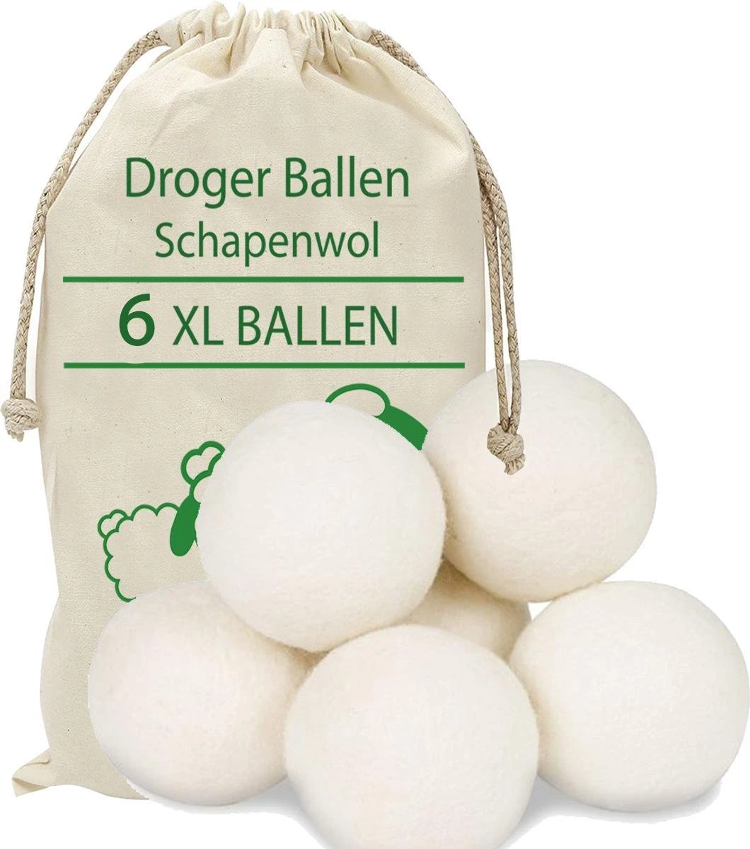 Droger Ballen Wol - Wasdroger Herbruikbare Wollen Droger Ballen - Droogballen Voor Snellere Droogtijd- Set 6 Stuks - Swilix Droger Ballen Wol - Wasdroger Herbruikbare Wollen Droger Ballen - Droogballen Voor Snellere Droogtijd- Set 6 Stuks - Swilix -Winkel Voor Schoonmaakartikelen
