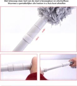 Plumeau/met Telescoopsteel/uitschuifbaar/microvezel Buigbare Borstelkop/9 X 126cm Max-lengte179cm -Winkel Voor Schoonmaakartikelen 1076x1200 1