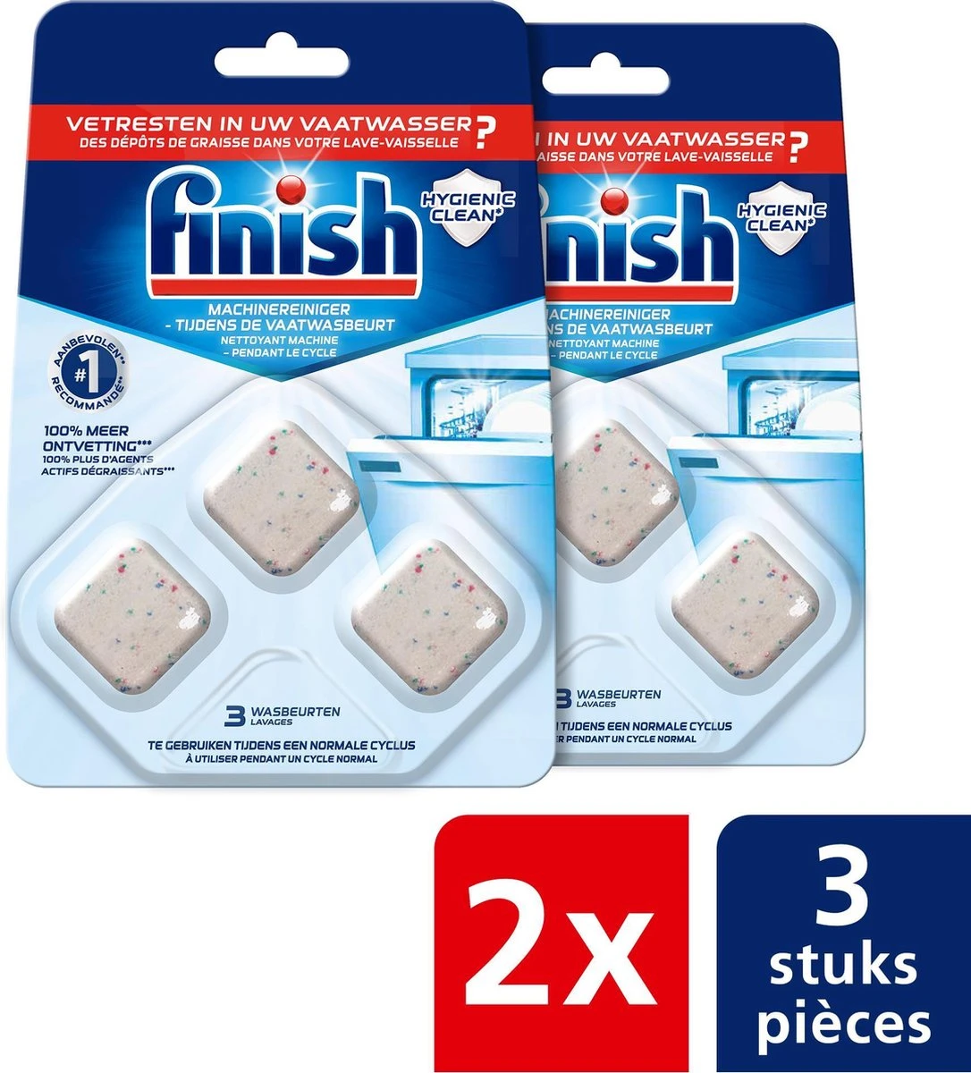 Finish Machinereiniger Tijdens de Wasbeurt - 6 Stuks Finish Machinereiniger Tijdens De Wasbeurt - 6 Stuks -Winkel Voor Schoonmaakartikelen