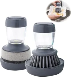 Afwasborstel Met Zeepdispenser – Met 3 Verschillende Opzet Stukken – Inclusief Houder – Grijs – Afwas Borstel Zeepreservoir – Zeep Handborstel – Doseerpomp – Afwasmiddel Dispenser – Navulbaar 6 Afwasborstel Met Zeepdispenser – Met 3 Verschillende Opzet Stukken – Inclusief Houder – Grijs – Afwas Borstel Zeepreservoir – Zeep Handborstel – Doseerpomp – Afwasmiddel Dispenser – Navulbaar -Winkel Voor Schoonmaakartikelen 1107x1200 2