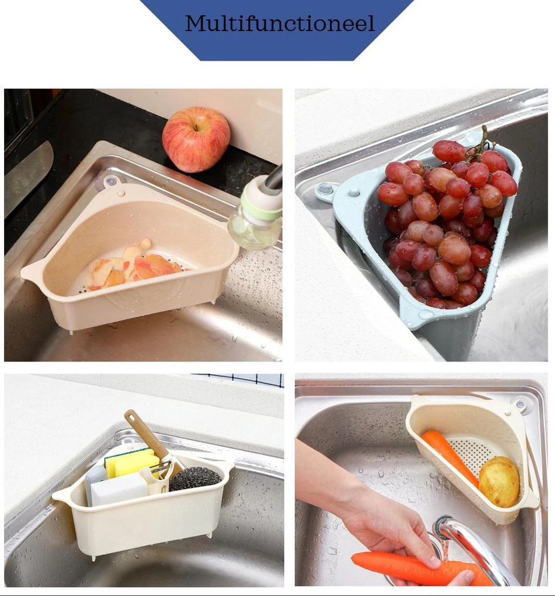 Cless - gootsteenzeef – grijs zeef – gootsteen afvalbakje – opvangbakje – spoelbak – afdruipbakje Cless - Gootsteenzeef – Grijs Zeef – Gootsteen Afvalbakje – Opvangbakje – Spoelbak – Afdruipbakje -Winkel Voor Schoonmaakartikelen 1119x1200 6