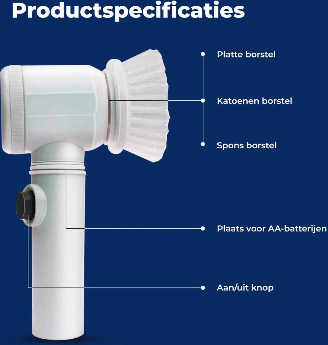 B-care Magic Brush - Elektrische Multifunctionele Schoonmaakborstel - 7 Opzetstukken - Wasborstel - Poetsmachine - Schrobborstel - Handborstel - Werkborstel - Schrobber - Boorborstel - Reinigingsborstel B-care Magic Brush - Elektrische Multifunctionele Schoonmaakborstel - 7 Opzetstukken - Wasborstel - Poetsmachine - Schrobborstel - Handborstel - Werkborstel - Schrobber - Boorborstel - Reinigingsborstel -Winkel Voor Schoonmaakartikelen 1140x1200 3