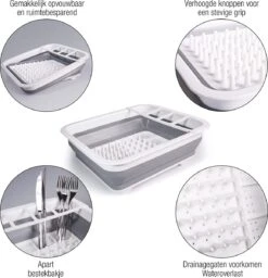 Amazy Afdruiprek Opvouwbaar & Bpa-vrij - Afdruiprek Voor Het Drogen Van Bestek, Borden, Glazen & Flessen - Afdruipmat In Grijs-wit Van Kunststof & Silicone Voor Gootsteen, Spoelbakken, Keuken 7 Amazy Afdruiprek Opvouwbaar & Bpa-vrij - Afdruiprek Voor Het Drogen Van Bestek, Borden, Glazen & Flessen - Afdruipmat In Grijs-wit Van Kunststof & Silicone Voor Gootsteen, Spoelbakken, Keuken -Winkel Voor Schoonmaakartikelen 1160x1200 2