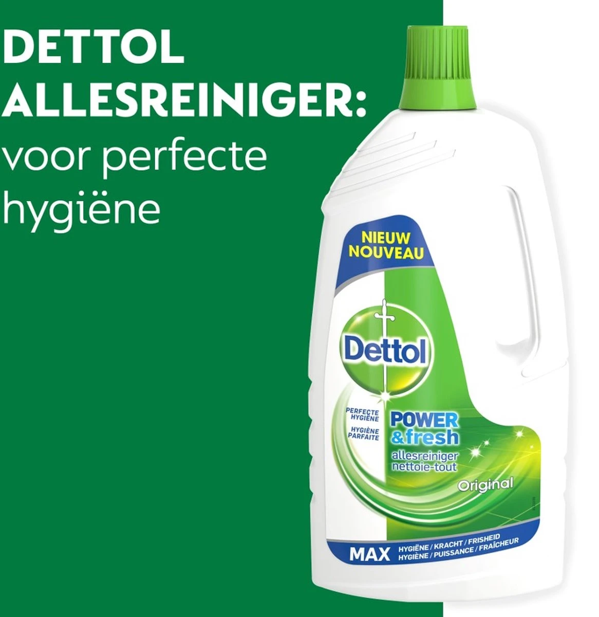 Dettol Allesreiniger Power & Fresh - Original - 1.5 L Dettol Allesreiniger Power & Fresh - Original - 1.5 L -Winkel Voor Schoonmaakartikelen