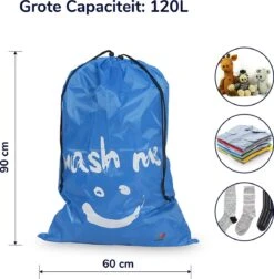 Wonair - Waszakken Voor Wasgoed - 60x90cm - Hemelsblauw - Met Trekkoord 6 Wonair - Waszakken Voor Wasgoed - 60x90cm - Hemelsblauw - Met Trekkoord -Winkel Voor Schoonmaakartikelen 1178x1200