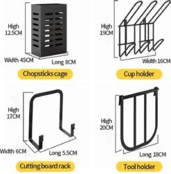 Doogo® Afdruiprek Met Lekbak 2 Laags – Inklapbaar - Muur Hangen Mogelijke - Afwasrek – Met 2 Lekbakken – Extra Accessories Voor Servies En Snijplanken - RVS -Winkel Voor Schoonmaakartikelen 1180x1200 5