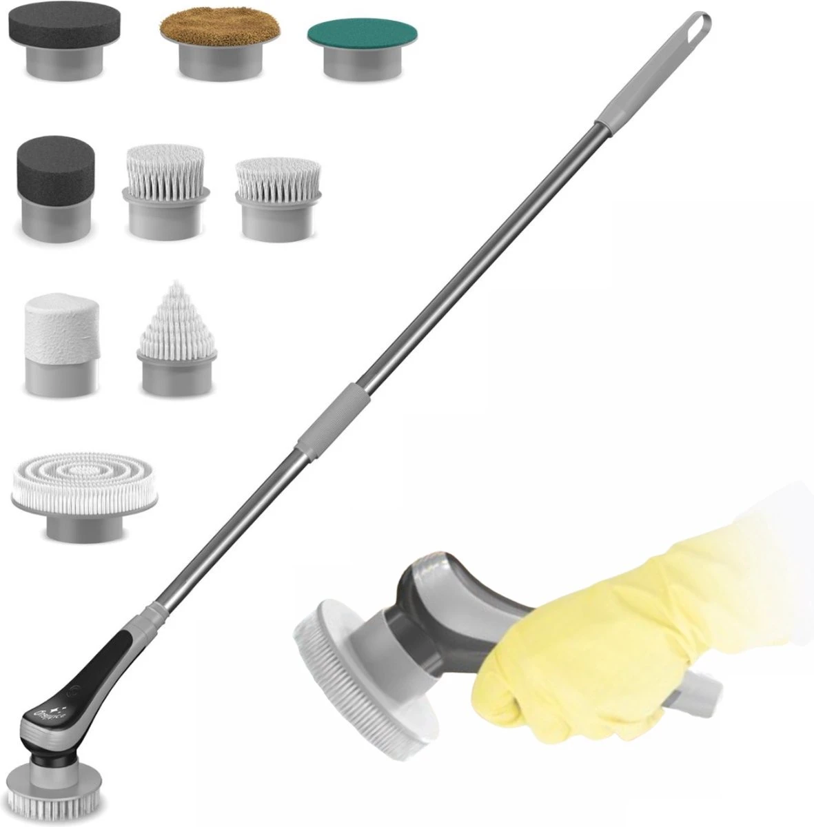Qualitics Elektrische Schoonmaakborstel - Roterende Polijstmachine - Schrobborstel - Poetsmachine - Vloerreiniger Met 10 Opzetstukken Qualitics Elektrische Schoonmaakborstel - Roterende Polijstmachine - Schrobborstel - Poetsmachine - Vloerreiniger Met 10 Opzetstukken -Winkel Voor Schoonmaakartikelen 1181x1200 6