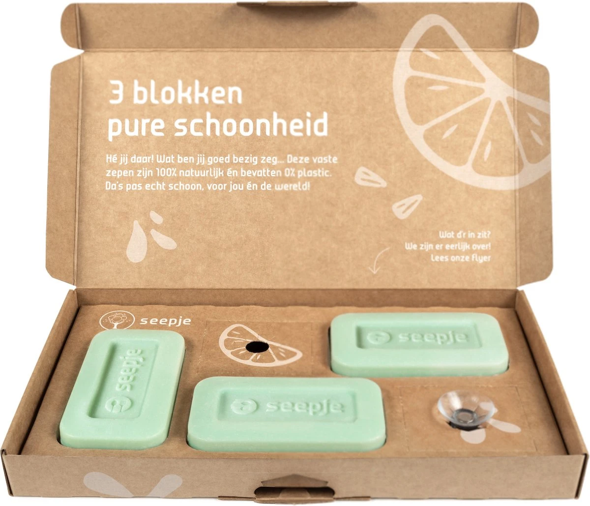 Seepje Afwaszeep Pakket met Magneet - Natuurlijke Ingredienten - 0% Plastic - 3 x 120 gram Seepje Afwaszeep Pakket Met Magneet - Natuurlijke Ingredienten - 0% Plastic - 3 X 120 Gram -Winkel Voor Schoonmaakartikelen 1200x1029 4