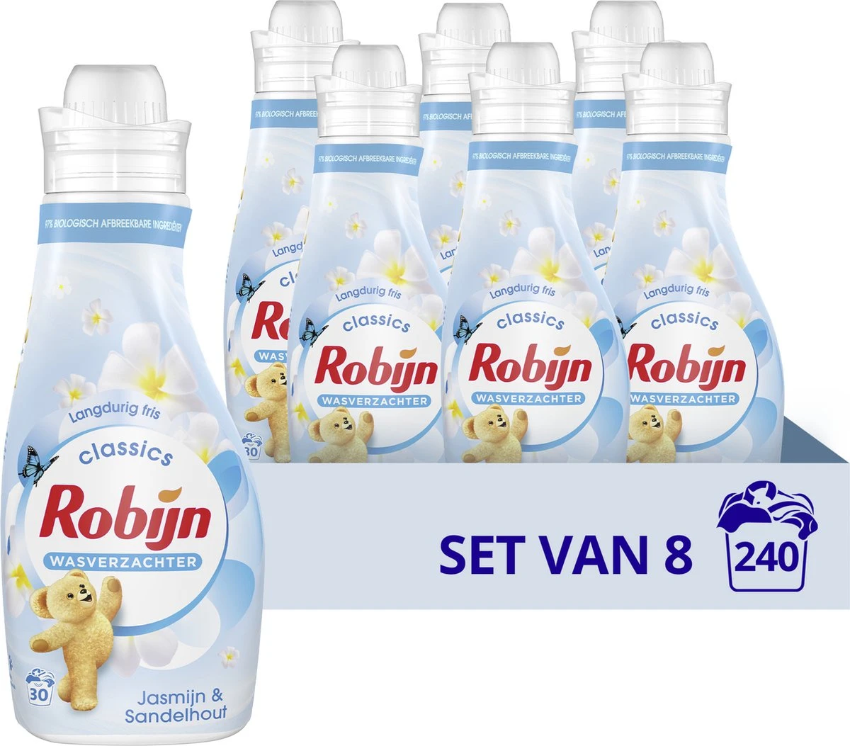 Robijn Jasmijn & Sandelhout Wasverzachter - 8 x 30 wasbeurten- Voordeelverpakking Robijn Jasmijn & Sandelhout Wasverzachter - 8 X 30 Wasbeurten- Voordeelverpakking -Winkel Voor Schoonmaakartikelen 1200x1053 1