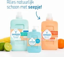 Seepje Wasmiddel - Sprankelende Jasmijn - Wasmiddel Universeel - Kwartaalpakket – 3 X 23 Wasbeurten - 3 X 1L -Winkel Voor Schoonmaakartikelen 1200x1063