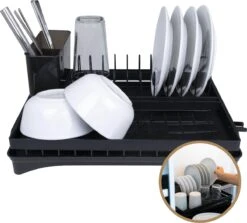 Baulk® - Afdruiprek - Afdruiprek Met Lekbak - Afwas - Droogrek Afwas - RVS - Bestekbak - Modern -Winkel Voor Schoonmaakartikelen 1200x1084 5