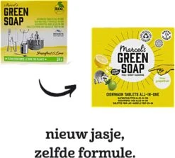 Marcel's Green Soap Vaatwastabletten Grapefruit & Limoen - 25 Stuks -Winkel Voor Schoonmaakartikelen 1200x1085 1