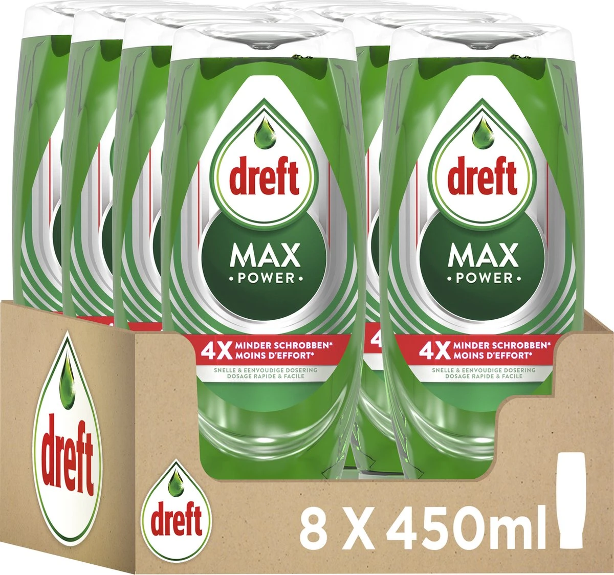 Dreft MaxPower - Vloeibaar Afwasmiddel - Voordeelverpakking 8 x 450 ml Dreft MaxPower - Vloeibaar Afwasmiddel - Voordeelverpakking 8 X 450 Ml -Winkel Voor Schoonmaakartikelen 1200x1124 6