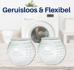 Waspakket - 6 Drogerballen - 2 Wasbollen - Maatschepje - Wasdoekje - Doseerbol - Wasbol - Doseerbollen -Winkel Voor Schoonmaakartikelen 1200x1143