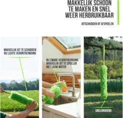 Strex Telescopische Plumeau Met Telescoopsteel - 60 Tot 140 Cm - Uitschuifbaar - Wasbaar - Flexibel 360° Draaibaar - Microvezel Ragebol -Winkel Voor Schoonmaakartikelen 1200x1146 1