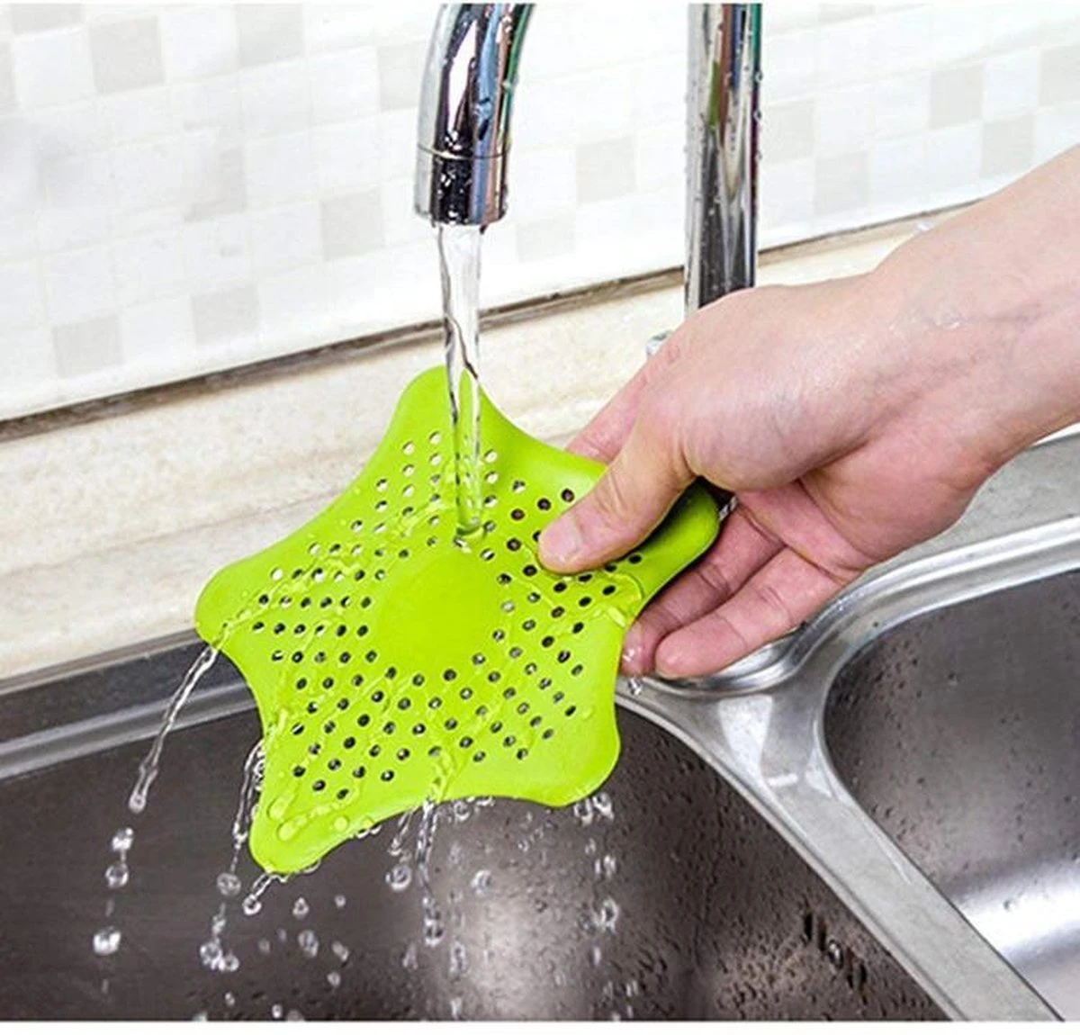 Gootsteen zeefje Starfish - Verkrijgbaar in diversen kleuren- Merkloos Gootsteen Zeefje Starfish - Verkrijgbaar In Diversen Kleuren- -Winkel Voor Schoonmaakartikelen 1200x1150 4