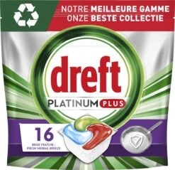 Dreft Platinum Plus All In One Machine Clean - Vaatwastabletten - 5 X 16 Tabletten 5 Dreft Platinum Plus All In One Machine Clean - Vaatwastabletten - 5 X 16 Tabletten -Winkel Voor Schoonmaakartikelen 1200x1160 12