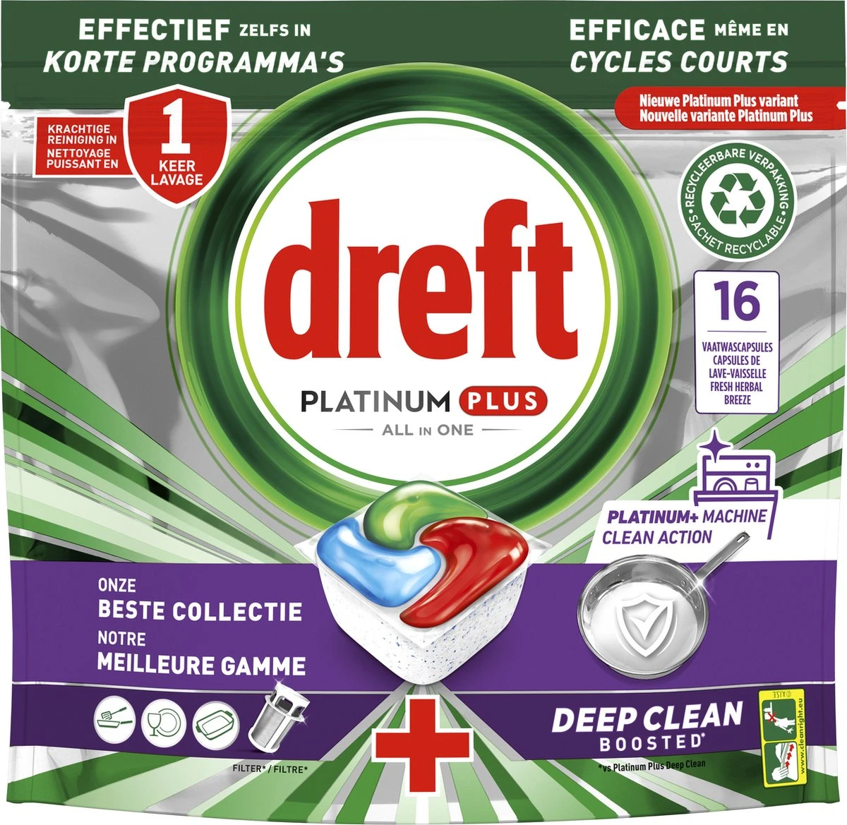 Dreft Platinum Plus All In One Machine Clean - Vaatwastabletten - 5 x 16 Tabletten Dreft Platinum Plus All In One Machine Clean - Vaatwastabletten - 5 X 16 Tabletten -Winkel Voor Schoonmaakartikelen 1200x1169 14