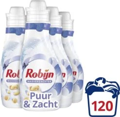 Robijn Puur & Zacht Wasverzachter - 4 X 30 Wasbeurten - Voordeelverpakking -Winkel Voor Schoonmaakartikelen 1200x1171 1