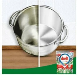 Dreft Platinum Plus All In One - Vaatwastabletten - Voordeelverpakking 5 X 16 Stuks -Winkel Voor Schoonmaakartikelen 1200x1173 5