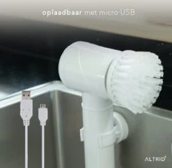 Altrid Elektrische Schoonmaakborstel - Oplaadbaar - Verbeterde Versie - 3 Opzetstukken - Poetsmachine - Handborstel - Schrobborstel - Schrobber - Reinigingsborstel - Schoonmaakmiddelen -Winkel Voor Schoonmaakartikelen 1200x1176 10