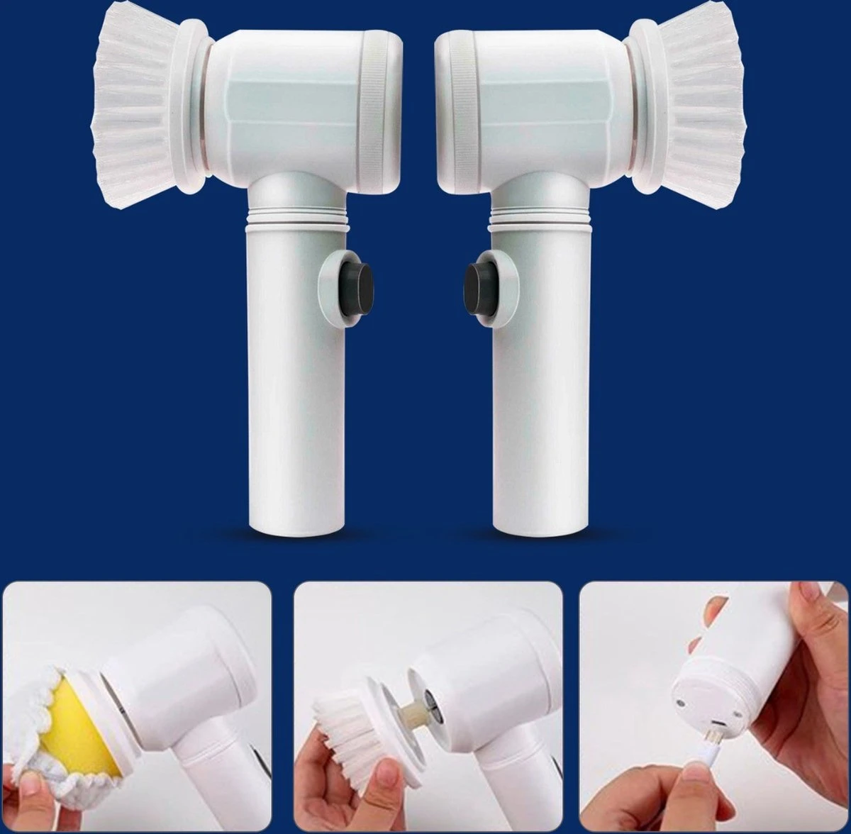 B-care Magic Brush - Elektrische Multifunctionele Schoonmaakborstel - 7 Opzetstukken - Wasborstel - Poetsmachine - Schrobborstel - Handborstel - Werkborstel - Schrobber - Boorborstel - Reinigingsborstel B-care Magic Brush - Elektrische Multifunctionele Schoonmaakborstel - 7 Opzetstukken - Wasborstel - Poetsmachine - Schrobborstel - Handborstel - Werkborstel - Schrobber - Boorborstel - Reinigingsborstel -Winkel Voor Schoonmaakartikelen 1200x1176 8