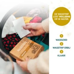 Wasmiddeldoekjes - Ongeparfumeerd Wasstrips 128 Wasbeurten – Wasmiddel Wasdoekjes - Natuurlijke Wasverzachter – Vegan – Zero Waste -Winkel Voor Schoonmaakartikelen 1200x1187