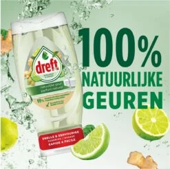 Dreft Natuurlijke Geur - Afwasmiddel - Bergamot & Gember - Ondersteboven Fles - Voordeelverpakking 8 X 370 Ml -Winkel Voor Schoonmaakartikelen 1200x1197 16