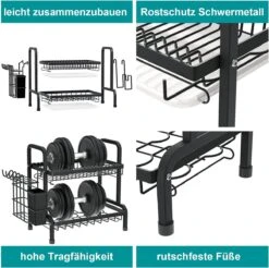 Dish Drying Rack Drainer Afdruiprek Metaal Afvoerafdruiprek Met Druppelbak Black Decker Droogrek Zwart Afdruiprek Brabantiaafdruiprek Metaal Muur -Winkel Voor Schoonmaakartikelen 1200x1197 19