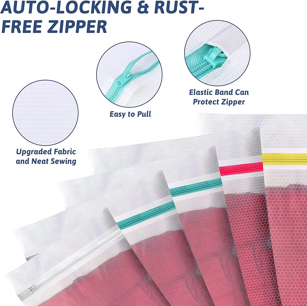 BOTC Waszakken - Wasnetten - Set van 5 - Bescherm je Wasgoed en Wasmachine - Transparant BOTC Waszakken - Wasnetten - Set Van 5 - Bescherm Je Wasgoed En Wasmachine - Transparant -Winkel Voor Schoonmaakartikelen 1200x1197 8