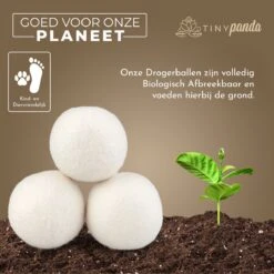 Merkloos Droger Ballen XL 6 Stuks Inclusief Lavendelolie – Zero Waste Dryer Balls - Duurzaam – Wasverzachter – Herbruikbare Drogerballen – Droogt De Was Sneller – Tiny Panda 3 Merkloos Droger Ballen XL 6 Stuks Inclusief Lavendelolie – Zero Waste Dryer Balls - Duurzaam – Wasverzachter – Herbruikbare Drogerballen – Droogt De Was Sneller – Tiny Panda -Winkel Voor Schoonmaakartikelen 1200x1199 12