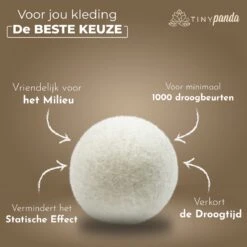 Merkloos Droger Ballen XL 6 Stuks Inclusief Lavendelolie – Zero Waste Dryer Balls - Duurzaam – Wasverzachter – Herbruikbare Drogerballen – Droogt De Was Sneller – Tiny Panda 8 Merkloos Droger Ballen XL 6 Stuks Inclusief Lavendelolie – Zero Waste Dryer Balls - Duurzaam – Wasverzachter – Herbruikbare Drogerballen – Droogt De Was Sneller – Tiny Panda -Winkel Voor Schoonmaakartikelen 1200x1199 14
