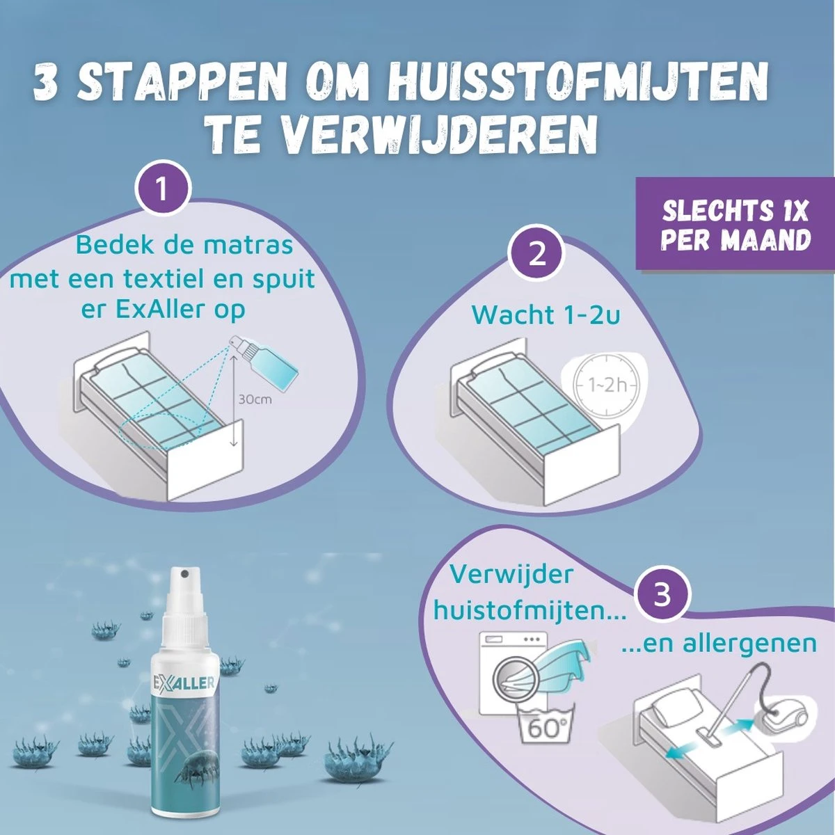 Exaller Anti Huisstofmijt Spray 150ml - 100% Natuurlijk huismijt bestrijder - Klinisch getest - Behandeling en Preventie van Huisstofmijtallergie Exaller Anti Huisstofmijt Spray 150ml - 100% Natuurlijk Huismijt Bestrijder - Klinisch Getest - Behandeling En Preventie Van Huisstofmijtallergie -Winkel Voor Schoonmaakartikelen 1200x1200 1106