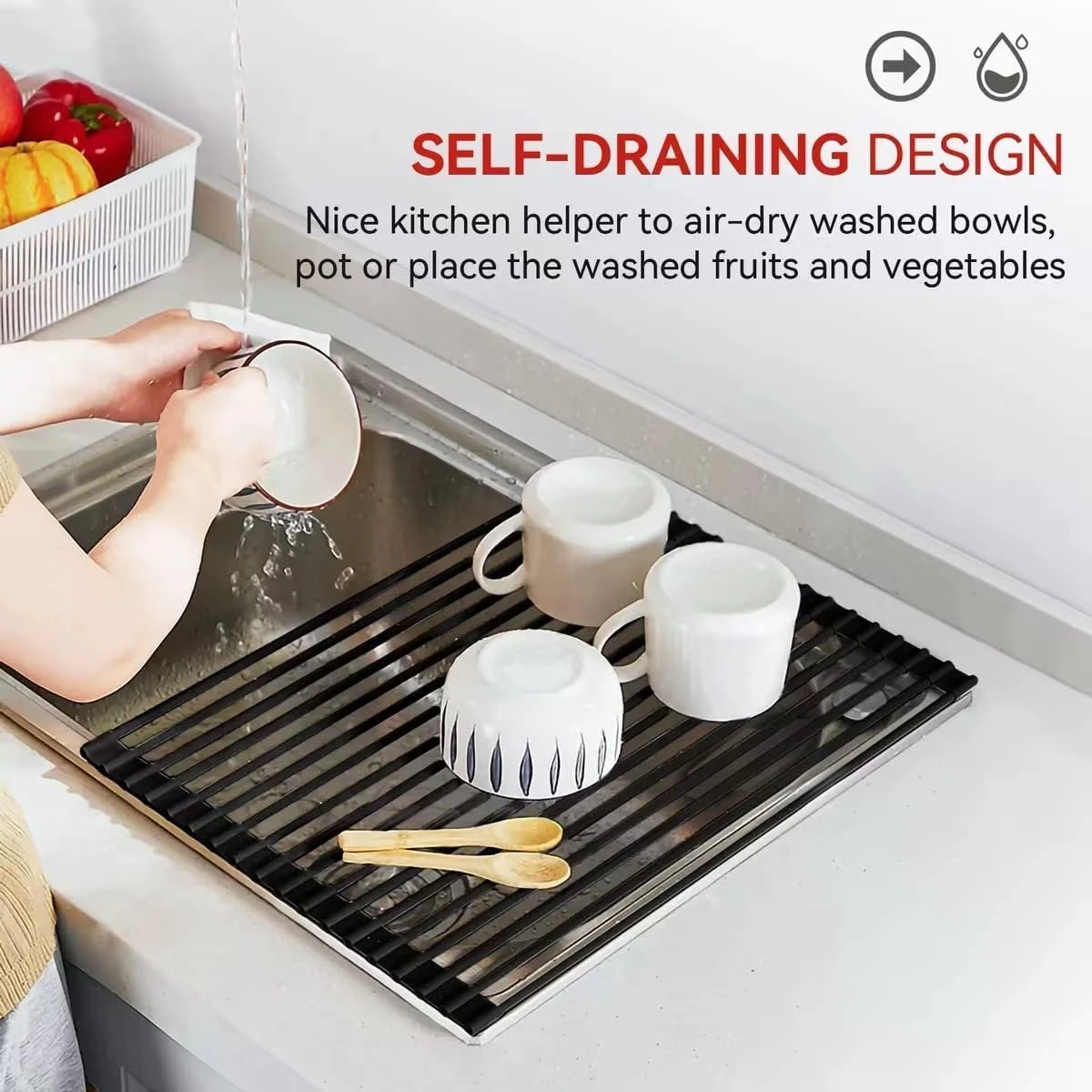 BOTC Afdruiprek - verstelbaar - Afdruipmat voor afwas - Pannenonderzetter - Opvouwbaar BOTC Afdruiprek - Verstelbaar - Afdruipmat Voor Afwas - Pannenonderzetter - Opvouwbaar -Winkel Voor Schoonmaakartikelen 1200x1200 1458