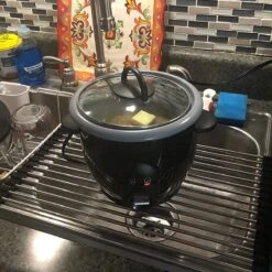 IBright Oprolbare Afdruiprek - Pannen Rooster Hittebestendig - Afdruiprooster - Pannenonderzetter - RVS Zwart -Winkel Voor Schoonmaakartikelen 1200x1200 1478