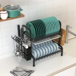 Dish Drying Rack Drainer Afdruiprek Metaal Afvoerafdruiprek Met Druppelbak Black Decker Droogrek Zwart Afdruiprek Brabantiaafdruiprek Metaal Muur -Winkel Voor Schoonmaakartikelen 1200x1200 1502
