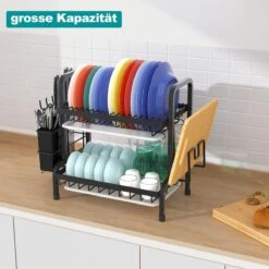 Dish Drying Rack Drainer Afdruiprek Metaal Afvoerafdruiprek Met Druppelbak Black Decker Droogrek Zwart Afdruiprek Brabantiaafdruiprek Metaal Muur -Winkel Voor Schoonmaakartikelen 1200x1200 1503