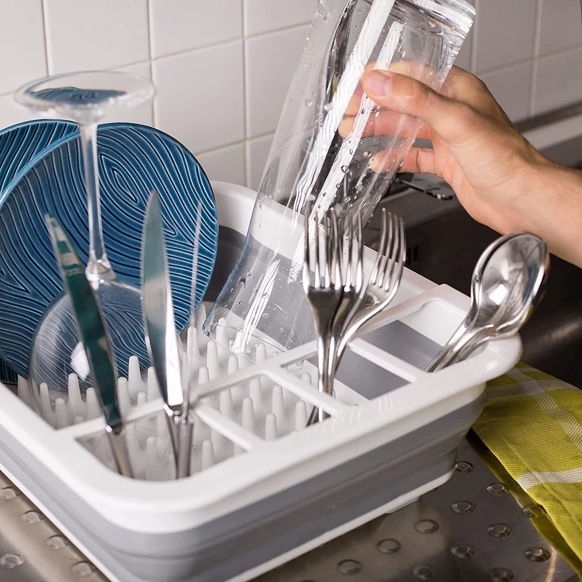 Amazy afdruiprek opvouwbaar & bpa-vrij - afdruiprek voor het drogen van bestek, borden, glazen & flessen - afdruipmat in grijs-wit van kunststof & silicone voor gootsteen, spoelbakken, keuken Amazy Afdruiprek Opvouwbaar & Bpa-vrij - Afdruiprek Voor Het Drogen Van Bestek, Borden, Glazen & Flessen - Afdruipmat In Grijs-wit Van Kunststof & Silicone Voor Gootsteen, Spoelbakken, Keuken -Winkel Voor Schoonmaakartikelen 1200x1200 1515