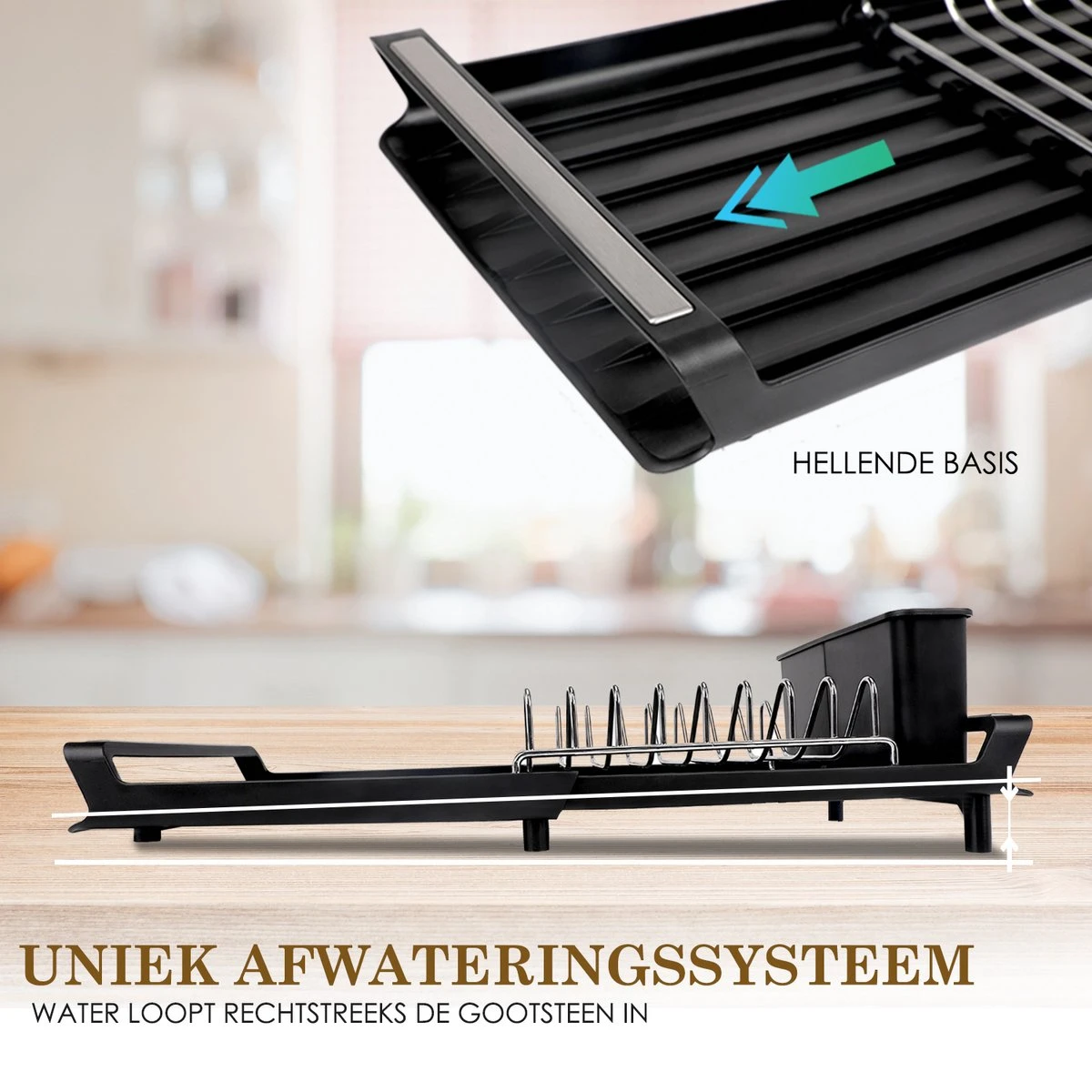 MIRI Afdruiprek – Afwasrek – Uitschuifbaar – Met Lekbak in Gootsteen – Afwas – Roestvrij Staal – Zwart MIRI Afdruiprek – Afwasrek – Uitschuifbaar – Met Lekbak In Gootsteen – Afwas – Roestvrij Staal – Zwart -Winkel Voor Schoonmaakartikelen 1200x1200 1517