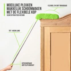 Strex Telescopische Plumeau Met Telescoopsteel - 60 Tot 140 Cm - Uitschuifbaar - Wasbaar - Flexibel 360° Draaibaar - Microvezel Ragebol -Winkel Voor Schoonmaakartikelen 1200x1200 1663