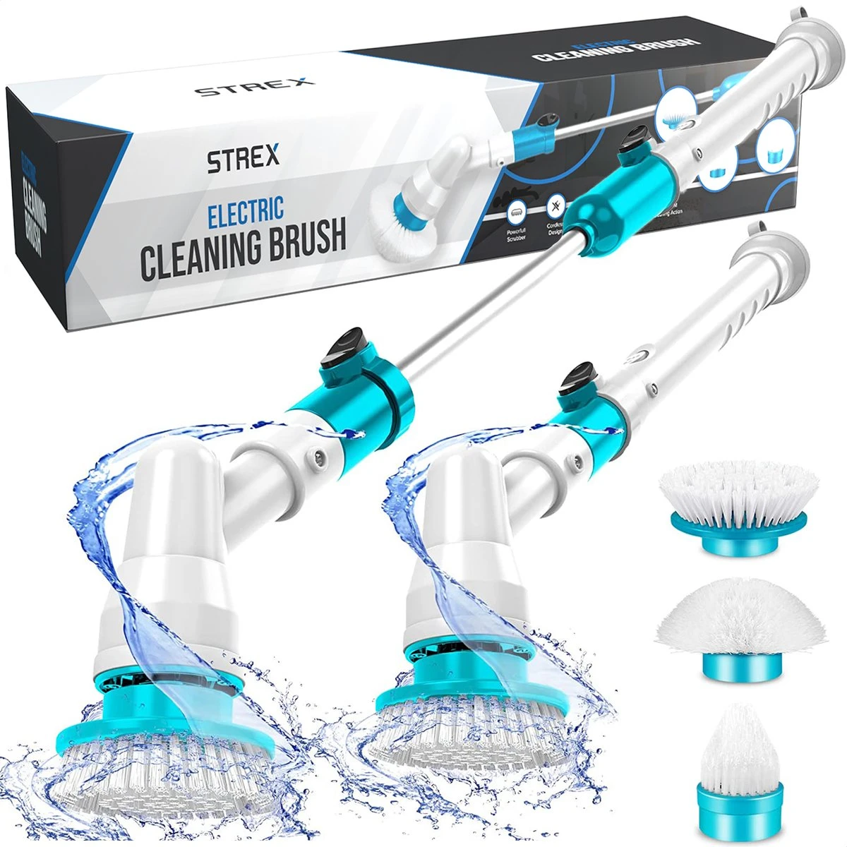 Strex Elektrische Schoonmaakborstel - Draadloze Schrobborstel - Schrobber - 3 Opzetstukken - Telescoopsteel - Poetsmachine met Krachtige Accu Strex Elektrische Schoonmaakborstel - Draadloze Schrobborstel - Schrobber - 3 Opzetstukken - Telescoopsteel - Poetsmachine Met Krachtige Accu -Winkel Voor Schoonmaakartikelen 1200x1200 1669