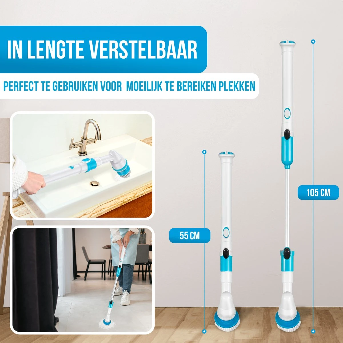 Strex Elektrische Schoonmaakborstel - Draadloze Schrobborstel - Schrobber - 3 Opzetstukken - Telescoopsteel - Poetsmachine met Krachtige Accu Strex Elektrische Schoonmaakborstel - Draadloze Schrobborstel - Schrobber - 3 Opzetstukken - Telescoopsteel - Poetsmachine Met Krachtige Accu -Winkel Voor Schoonmaakartikelen 1200x1200 1670