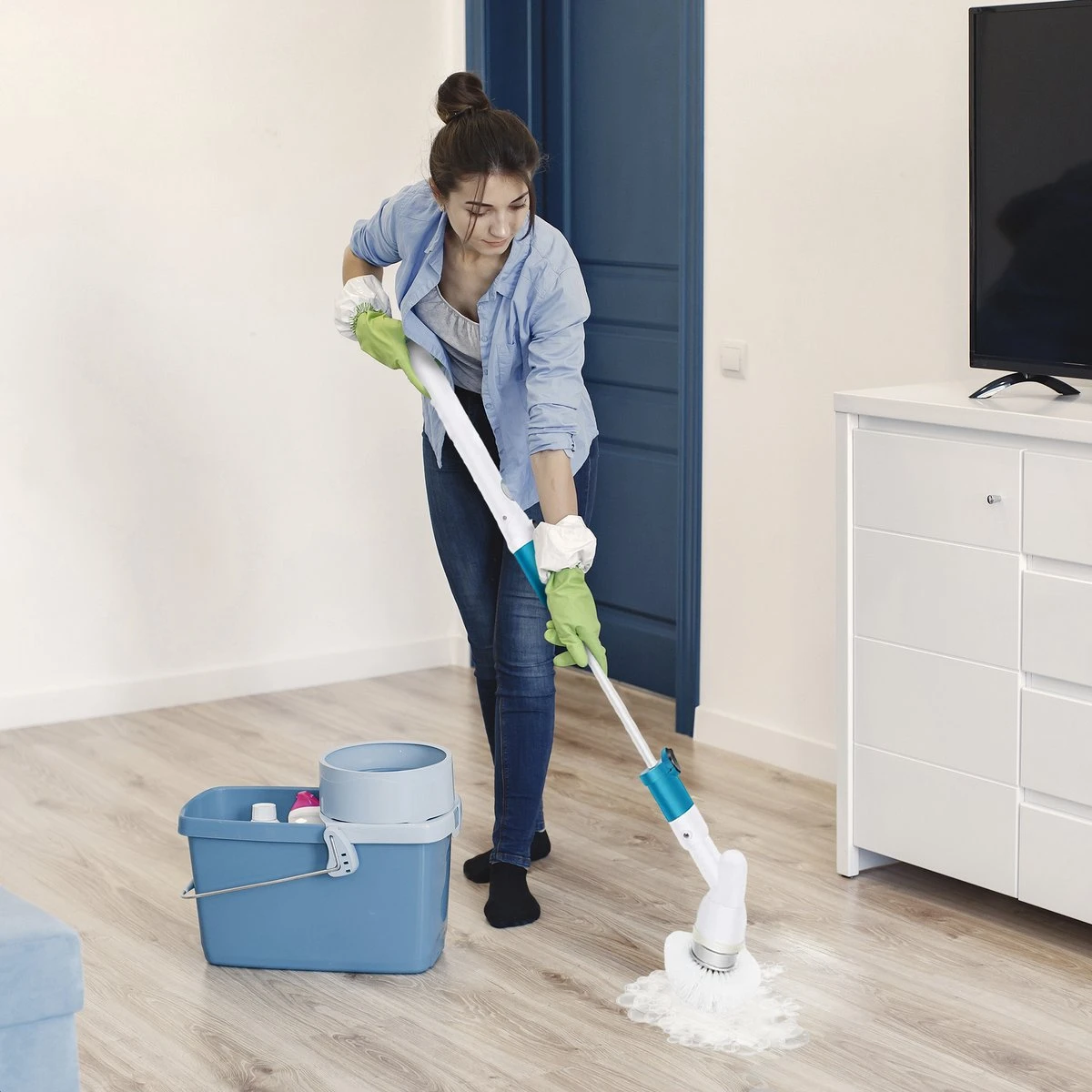 Strex Elektrische Schoonmaakborstel - Draadloze Schrobborstel - Schrobber - 3 Opzetstukken - Telescoopsteel - Poetsmachine met Krachtige Accu Strex Elektrische Schoonmaakborstel - Draadloze Schrobborstel - Schrobber - 3 Opzetstukken - Telescoopsteel - Poetsmachine Met Krachtige Accu -Winkel Voor Schoonmaakartikelen 1200x1200 1675